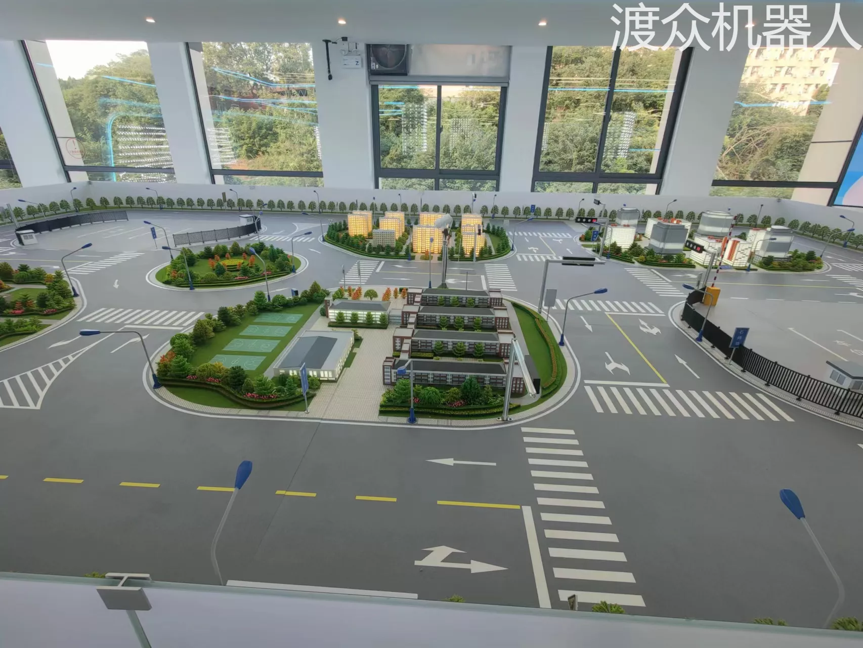 河南理工V2X智能网联沙盘